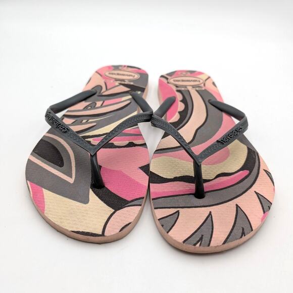 Havaianas Slim High Trend Flip Flops Sandals Ballet Rose Size US9/10 EU41/42 - Picture 10 of 12
